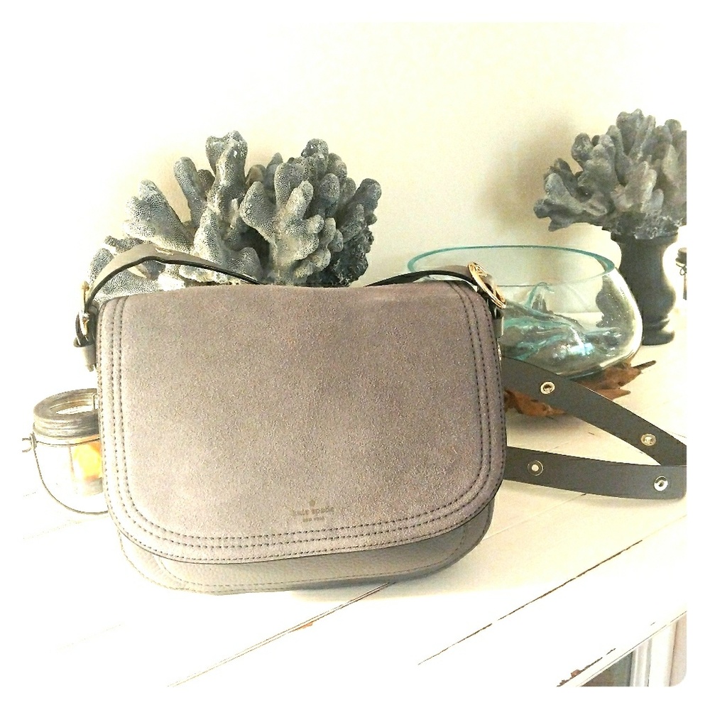 NWT Kate Spade Chantalle Grey Crossbody Bag